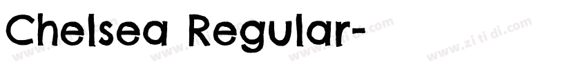 Chelsea Regular字体转换